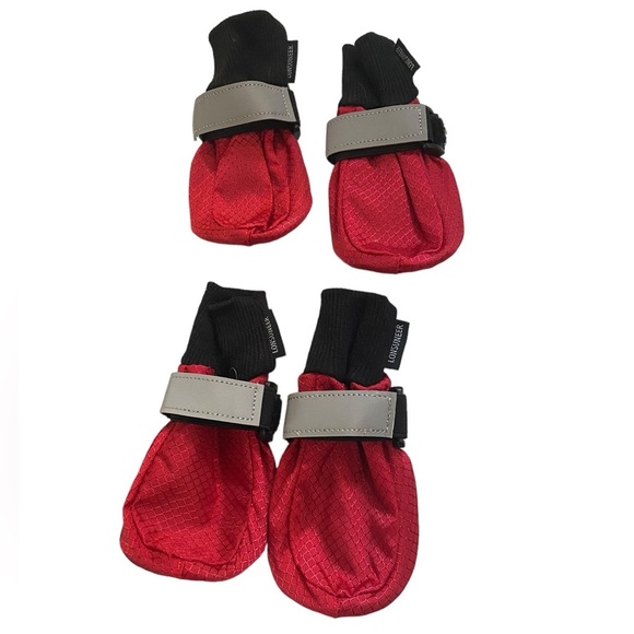 Lonsuneer Paw Protector Puppy Dog Shoes Soft Sole Nonslip Red Size Small HSH - Picture 1 of 7